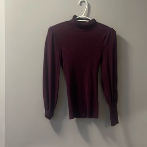 Maroon turtle neck sweater